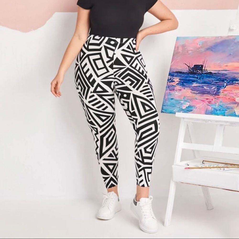 Geometric Print Pants 